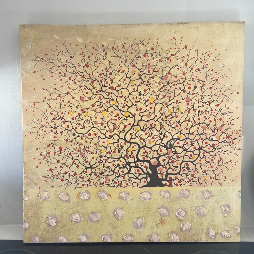 Pier 1 canvas tree painting